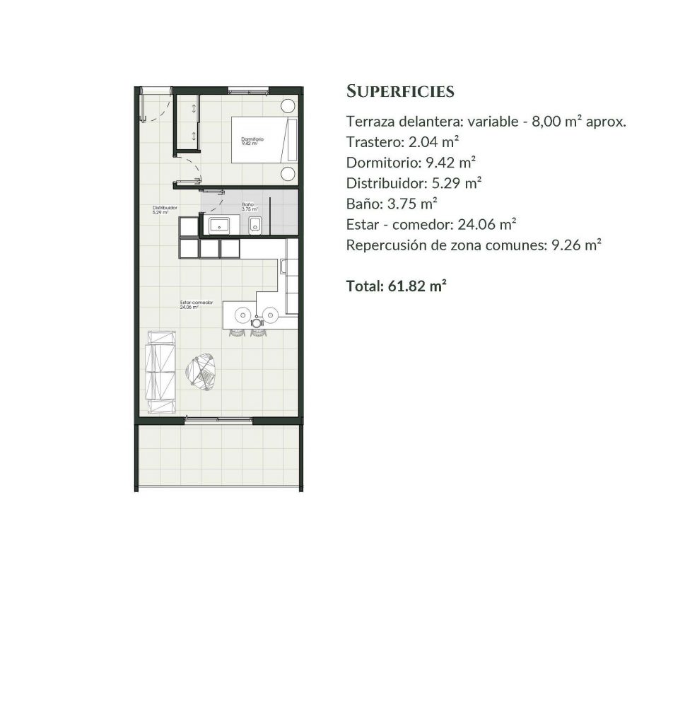 apartamento planta alta